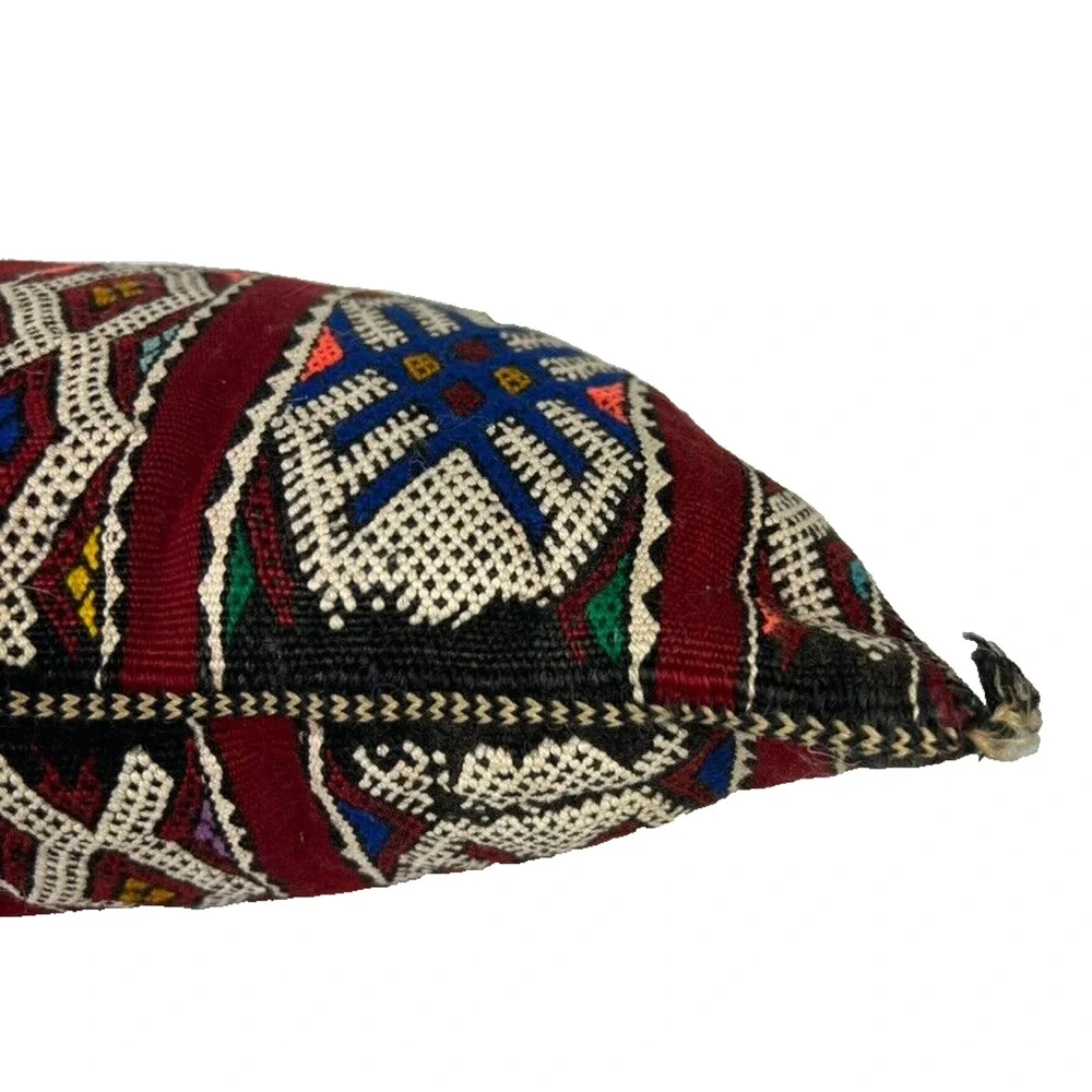 Pillow Large Moroccan Vintage Kilim Cushion 12